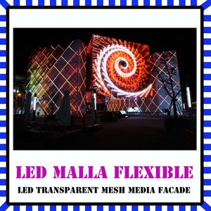 Led <span class=keywords><strong>Media</strong></span> façade en verre de construction et architectural intégration conception - Product Image 1