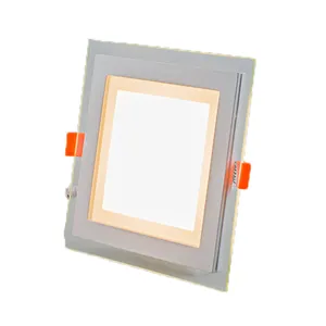 Lampu Panel Persegi Bulat SKD 60X60 Lampu Panel LED Kit Darurat Lampu Sorot Langit-langit Tanpa Bingkai Tahan Air