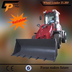 2 Ton roda pemuat TERBAIK multifungsi <span class=keywords><strong>Loader</strong></span> Zl 20F Fork lepas cepat ember Auger pengikis roda Mini kompak 4x4 - Product Image 3