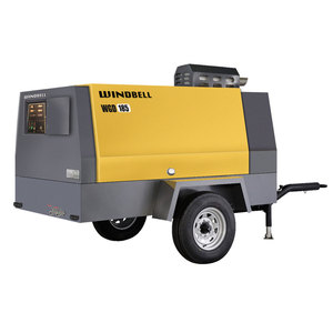 آلة ضاغط هواء محمولة لولبية تعمل بمحرك ديزل 185cfm للتعدين - Product Image 2