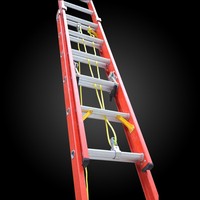 Échelle en FRP certifiée européenne, charge 400 kg, échelle à marches avec plateforme, escalier pliable populaire, dernier design, échelle pour grenier