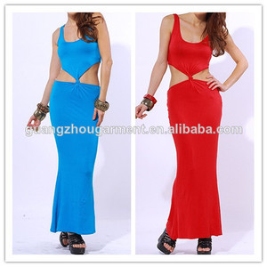 único <span class=keywords><strong>las</strong></span> mujeres corte <span class=keywords><strong>a</strong></span> cabo espalda abierta equipada verano camiseta de fiesta bodycon maxi vestido de desgaste diario - Product Image 1