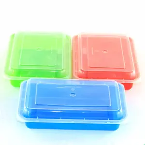 定制多彩可堆叠私人标签和徽标塑料便当午餐盒食品储存容器膳食准备容器28盎司