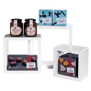 Venta al por mayor multifuncional de madera y <span class=keywords><strong>MDF</strong></span> patrón de cubo escaparate para tiendas y comercios - Product Image 5