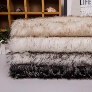 Hot Koop Hoge Kwaliteit Lange Stapel Tip Geverfd Faux Fur Voor Kledingstuk Hometextile