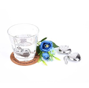 Infusore <span class=keywords><strong>per</strong></span> Tè <span class=keywords><strong>a</strong></span> Forma di Cuore Ecologico, Cucchiaio con Filtro in Acciaio Inox e Gancio, Utensile da Cucina - Product Image 3