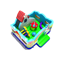 Château gonflable à rebond avec toboggan, thème licorne, haute qualité, nouveau design, maison, château gonflable