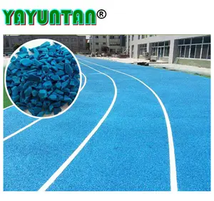 Double Layer Recycled Rubber & Colorful EPDM Granules Material Sport Flooring