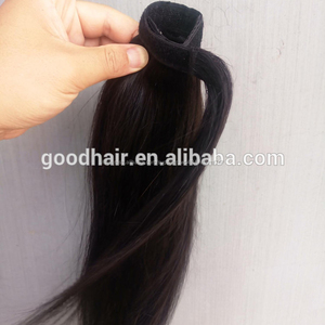 Compras en línea <span class=keywords><strong>de</strong></span> cabello humano peruano clip en cordón <span class=keywords><strong>Cola</strong></span> <span class=keywords><strong>de</strong></span> <span class=keywords><strong>Caballo</strong></span> pelo virginal recto sedoso clip en pelo - Product Image 1