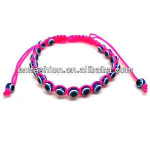 moda al por mayor baratos <span class=keywords><strong>cuentas</strong></span> mal trenzado <span class=keywords><strong>de</strong></span> neón pantalones <span class=keywords><strong>de</strong></span> pana pulsera ajustable - Product Image 1