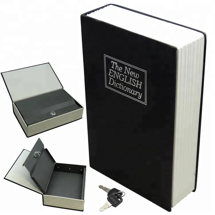 High Quality Secret Hidden Metal Money Hiding Box Home Gun Money Jewelry Storage Fireproof Book Safe