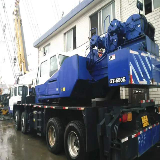 Gebruikt 50 Ton 55 Ton Japan Originele Tadano GT-550E Mobiele Vrachtwagen Kraan, tadano Gebruikte Kraan GT-550E Truck 55 Ton Kraan