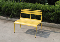 Extérieur Jardin Patio En Métal Double Fauteuil