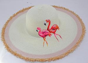 Cosum女式夏季软盘草帽手绘，适合户外沙滩旅行 - Product Image 2