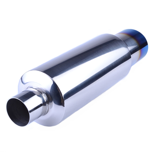 Pulido de acero inoxidable coche silenciador <span class=keywords><strong>2</strong></span>.0 "de entrada para <span class=keywords><strong>3</strong></span>" escape silenciador - Product Image 4