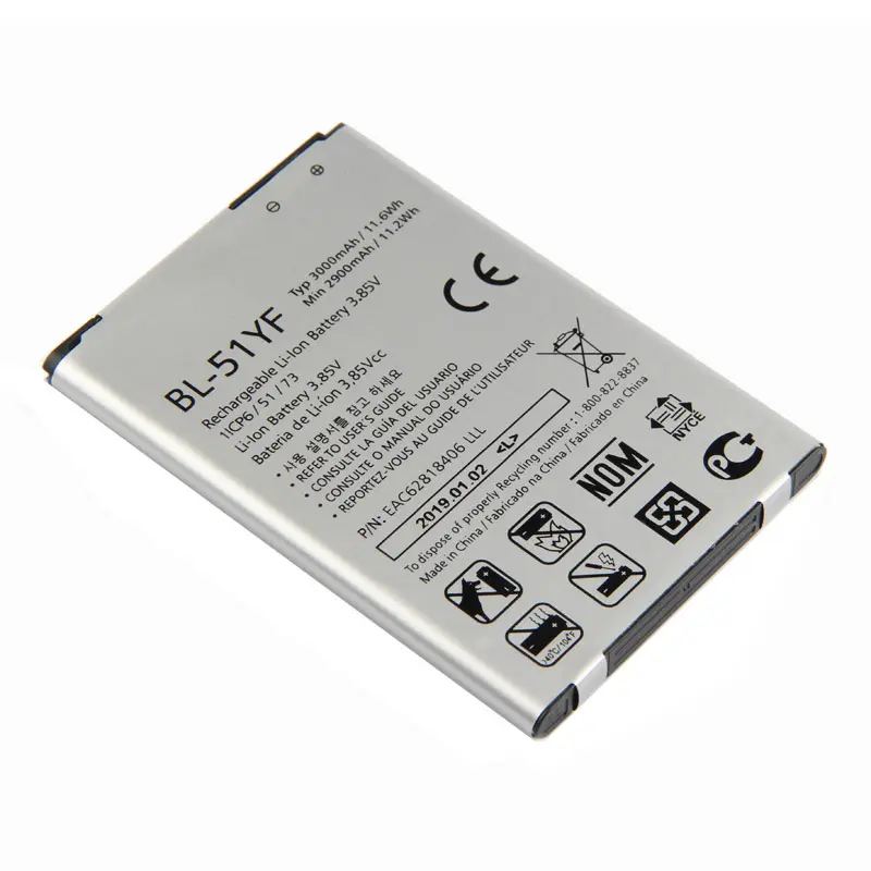 2019 100% Brand-new BL-51YF Genuine Mobile Phone Battery for LG G4 H815 H810 VS999 Stylo F500 battery