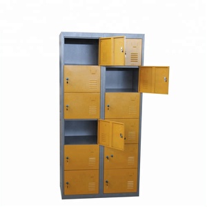 12 porte Meubles En Métal Commerciale KD Acier <span class=keywords><strong>Vestiaire</strong></span> Gym Casier À Vendre - Product Image 1