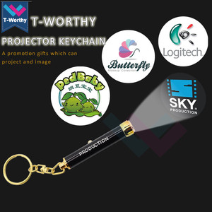 Nhà Máy Giá Khuyến Mại Tùy Chỉnh Logo <span class=keywords><strong>LED</strong></span> Chiếu <span class=keywords><strong>Keychain</strong></span>, Mini Chiếu Keyring - Product Image 4