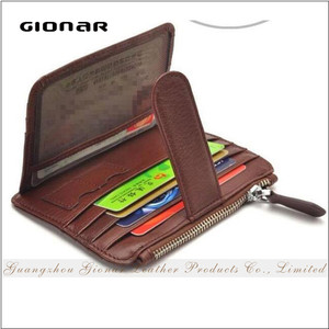 RFID Blocking ที่ใส่บัตร<span class=keywords><strong>เครดิต</strong></span>มินิมอลลิสต์,กระเป๋าใส่เหรียญด้านหน้ามีช่องใส่ซิมทำจากหนังนิรภัย - Product Image 3