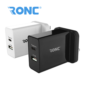 2 ports <span class=keywords><strong>30</strong></span> <span class=keywords><strong>w</strong></span> PD 3.1A <span class=keywords><strong>usb</strong></span> type <span class=keywords><strong>c</strong></span> mur <span class=keywords><strong>chargeur</strong></span> pour huawei p9 - Product Image 1