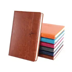 便宜A6 pu皮革笔记本业务线日记定制印刷精装皮革旅行日记本
