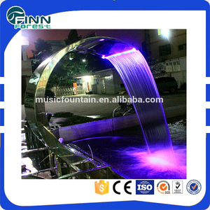 acciaio inox 304 piscina acqua tenda giardinaggio esterno muro fontana cascate - Product Image 3