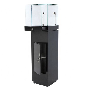 Factory-Sold LED Light <strong>Glass</strong> Door <strong>Cabinet</strong> Free-standing Showcase Made in China MDF &amp; Tempered <strong>Glass</strong>