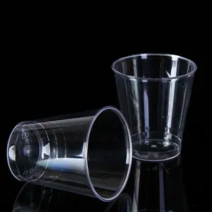 थोक 1.5 oz पुनश्च स्पष्ट प्लास्टिक डिस्पोजेबल कप