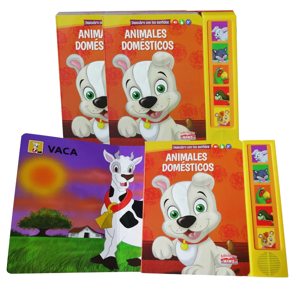 Customized baby animal soft feel and touch board book printing vivid animal hair hair