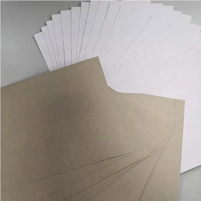230gsm duplex กระดาษ Superior ผู้ผลิต 250 Gsm Duplex กระดาษสีเทากลับ/กระดาษเคลือบ