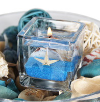 2022 neues Design DIY dekorative Gel Gelee duftend modernes Design Geburtstag und Weihnachts farbe Gelee Glas Duft kerze ho