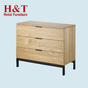 Meubles en bois Antique Boisé Armoires Français Multi Tiroir Poitrine Pu Peinture Buffet Avec Pieds En Métal-9977 - Product Image 1
