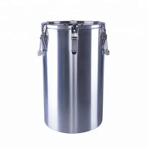 OEM good quality commercial food storage barrel 35 liter without rubber base