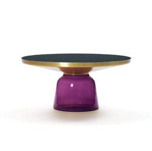Luxe salon meubles réplique verre center Cloche Table par trempé verre - Product Image 5