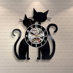 2017 <span class=keywords><strong>orologio</strong></span> in vinile record di figura del <span class=keywords><strong>gatto</strong></span> <span class=keywords><strong>orologio</strong></span> <span class=keywords><strong>da</strong></span> <span class=keywords><strong>parete</strong></span> (T5712) - Product Image 2