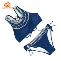 Nieuwe Zomer Badmode & Beachwear Highwaist Zwemmen Kostuum Vrouwen Mode Gedrukt Badpak