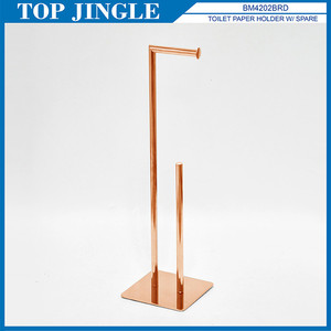 <b>Bathroom</b> Metal Standing <b>Towel</b> Rack with Double <b>Rail</b> - Product Image 4