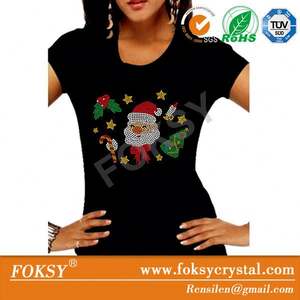 Populaire Sans Plomb cher père noël, je veux tout tissus fixs chaude motif pour t-shirt - Product Image 1