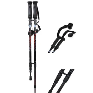 AOQIDA Outdoor camping durable anti-shock adjustable hiking stick walking trekking poles