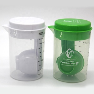 6 Muỗng Đo Lường Bằng Nhựa Tùy Chỉnh Và Bộ Cốc Đo Lường Có Nắp Đậy - Product Image 1