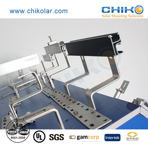 Fixations de panneaux solaires en alliage d'aluminium Montage de toit en tuile d'ardoise Pv avec <span class=keywords><strong>crochet</strong></span> - Product Image 3