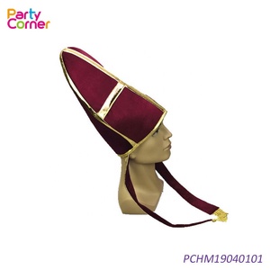 <span class=keywords><strong>Chapeau</strong></span> d'évêque, <span class=keywords><strong>chapeau</strong></span> <span class=keywords><strong>de</strong></span> cardinal catholique romain, costume <span class=keywords><strong>de</strong></span> <span class=keywords><strong>pape</strong></span> pour homme adulte - Product Image 3