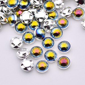 All'ingrosso 8mm per cucire applicazioni di perle bianche per cucire su Strass AB oro argento artiglio pietre di cristallo Flatback rotondo Strass perline - Product Image 5