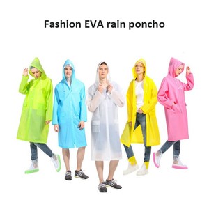 Transparente Poncho no impermeable desechable fácil de tomar EVA capa de <span class=keywords><strong>lluvia</strong></span> <span class=keywords><strong>para</strong></span> viajar al aire libre - Product Image 4