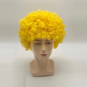 yellow afro wig