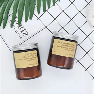 Wholesale Price Available Different Sizes <strong>Amber</strong> Color <strong>Candle</strong> Glass <strong>Jars</strong> Empty Glass <strong>Candle</strong> <strong>Jars</strong> Glass <strong>Jars</strong> for <strong>Candle</strong> Making - Product Image 5