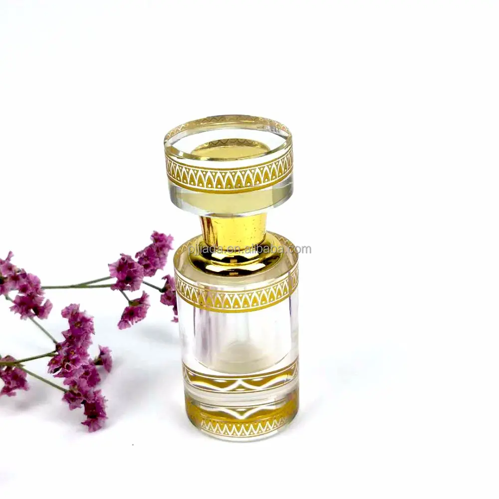 Vendita calda 3ml colorato Attar vetro bottiglia di olio essenziale produttore ottico carino bottiglie di profumo di cristallo vuote regalo di nozze