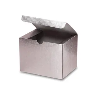 In rilievo texture argento carta di scatola di carta scatole di imballaggio pieghevole Portatile della tazza del silicone tazza di caffè su ordinazione