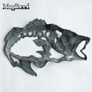Décoration murale en métal en forme de <span class=keywords><strong>poisson</strong></span> en fonte Décoration murale en métal en forme de <span class=keywords><strong>poisson</strong></span> - Product Image 5