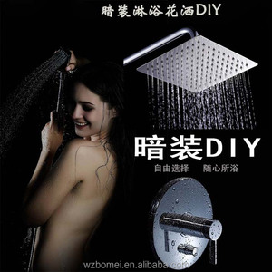 FLG économie d'eau en acier inoxydable pluie haut en acier inoxydable pommeau <span class=keywords><strong>de</strong></span> <span class=keywords><strong>douche</strong></span> - Product Image 3
